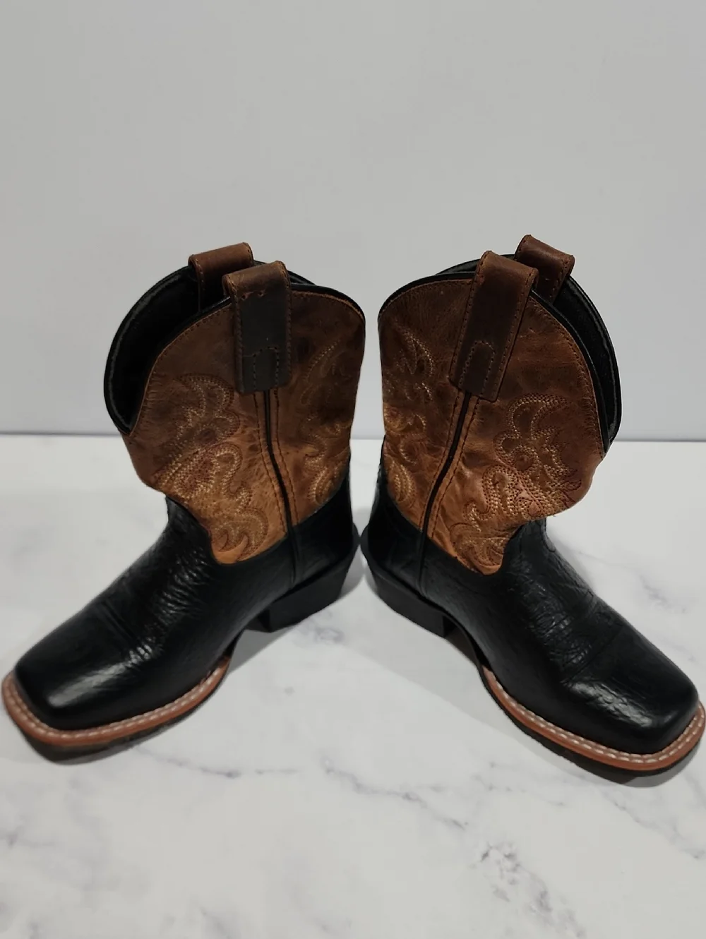 Dan Post Black and Brown Western Boots
